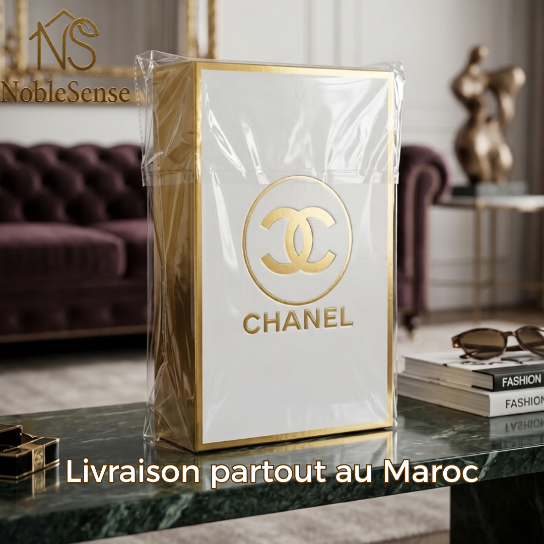 Livre Décoratif Chanel Blanc Or