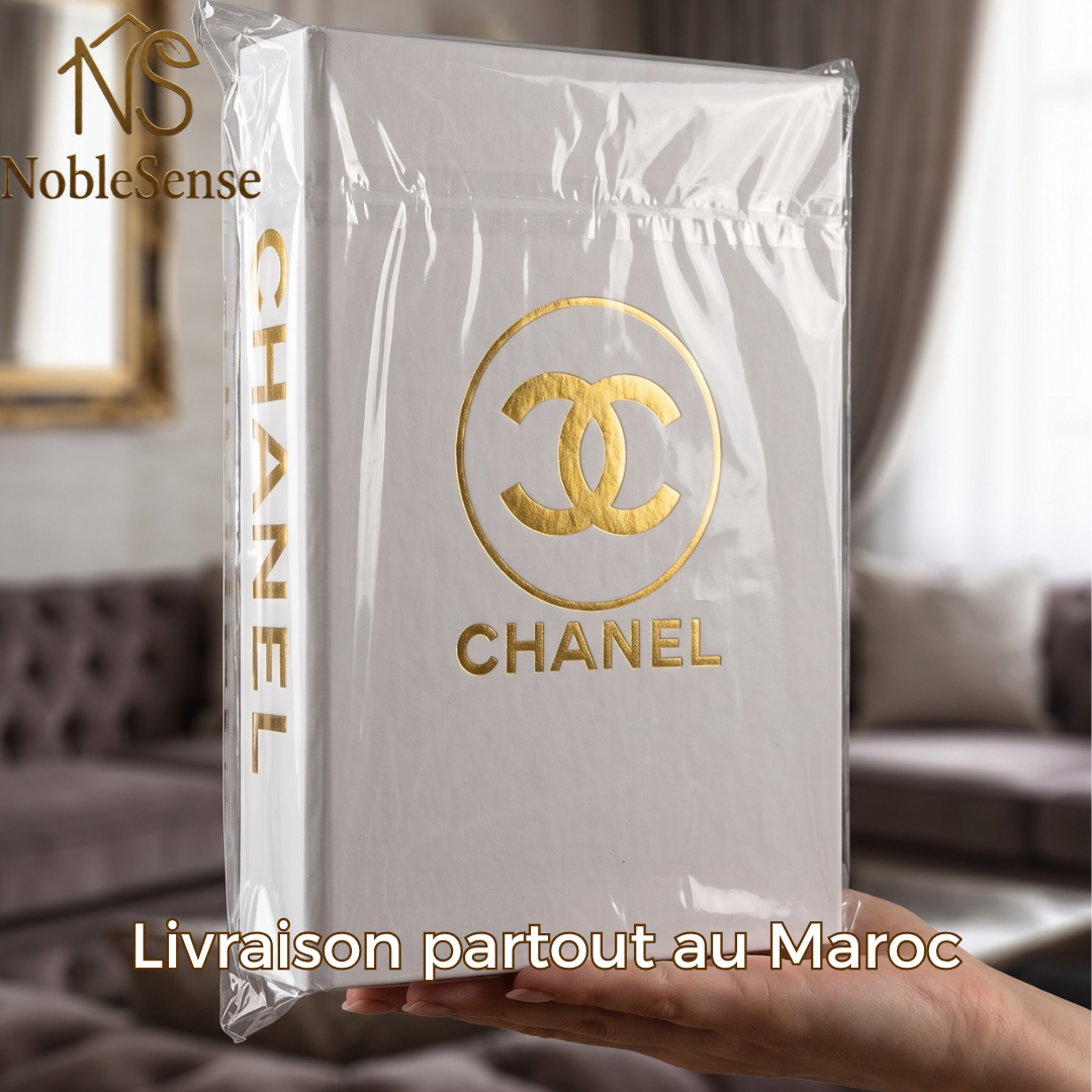 Livre Décoratif Chanel Blanc Or