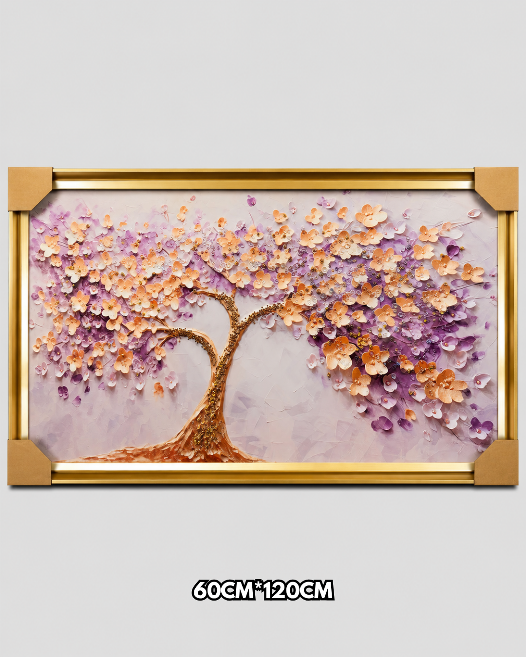 Arbre Fleuri Mauve Rose