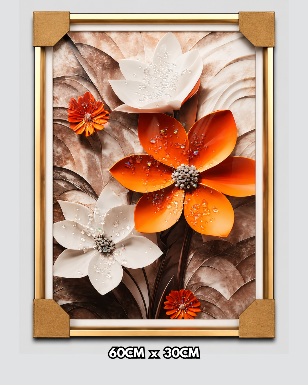 Fleurs Orange et Blanches