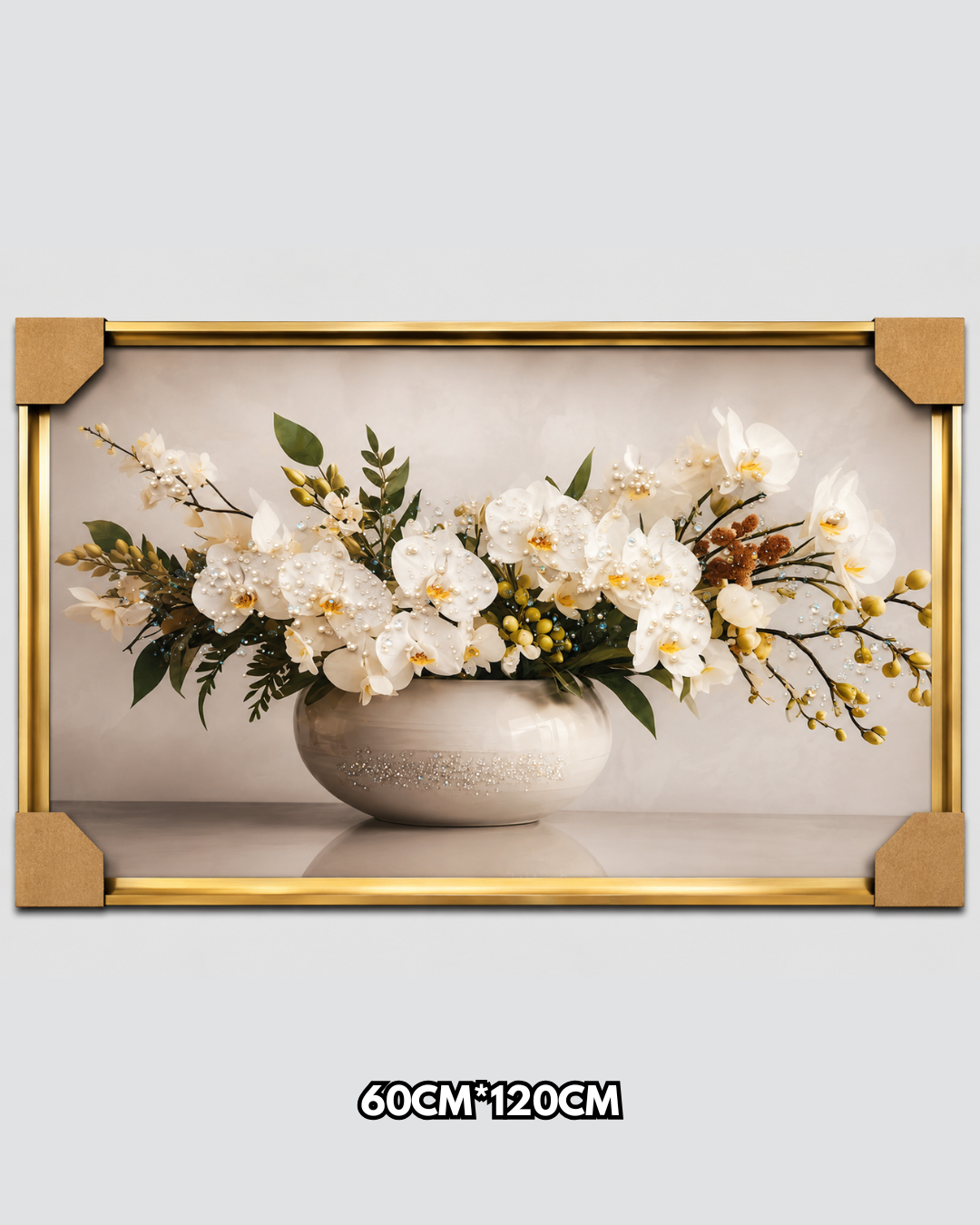 Orchidées Blanches en Coupe